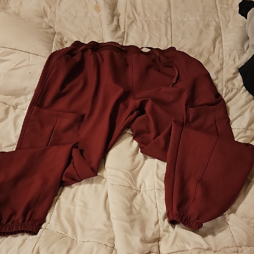 Women's Burgundy Track Pants